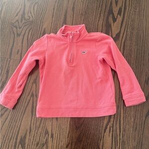 Vineyard Vines Coral Kids Half-Zip sweatshirt